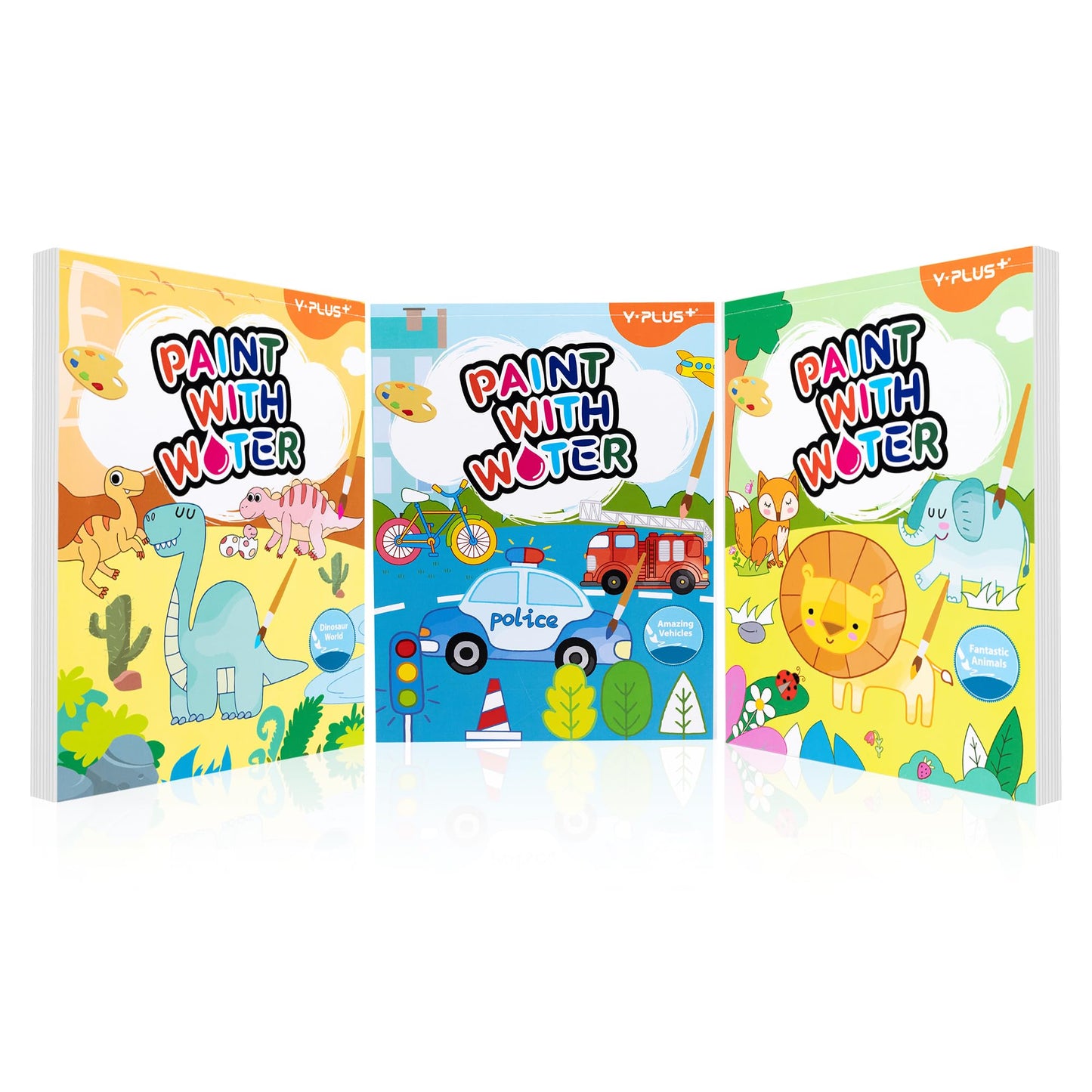 Yplus Paint With Water Books For Toddlers, Watercolor Painting Paper For Kids Ages 1-3, 2-4, Art Craft Gift For Drawing With Bru