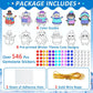 Qyeahkj 6 Pcs Winter Craft for Kids DIY Diamond Suncatcher Gem Christmas Animal Shape Arts and Crafts Suncatcher Kits Penguin Sn