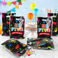 Hi Five Painting Party Favor Bags - 50Pcs Colorful Art Paint Goody Candy Treat Gift Bags, Artist Drawing Theme Plastic Birthday