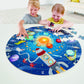 Hape Solar System Puzzle | Round Solar System Puzzle Toy For Kids, Exploratory Skills, Solid Wood Pieces And A Glowing Led Sun L