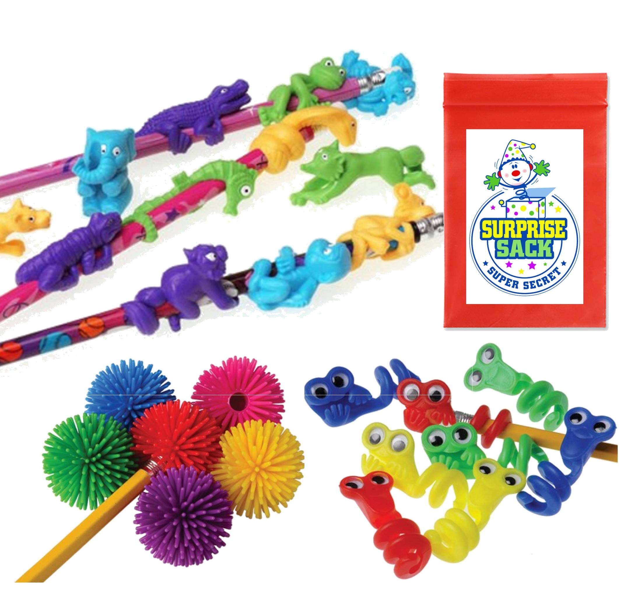 Super Secret Surprise Sack 36 Fun Pencil Topper Fidgets with 1 – Toytooth