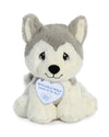 Aurora    Inspirational Precious Moments    Malakai Wolf Stuffed Animal - Cherished Memories - Enduring Comfort - Gray 8.5 Inche