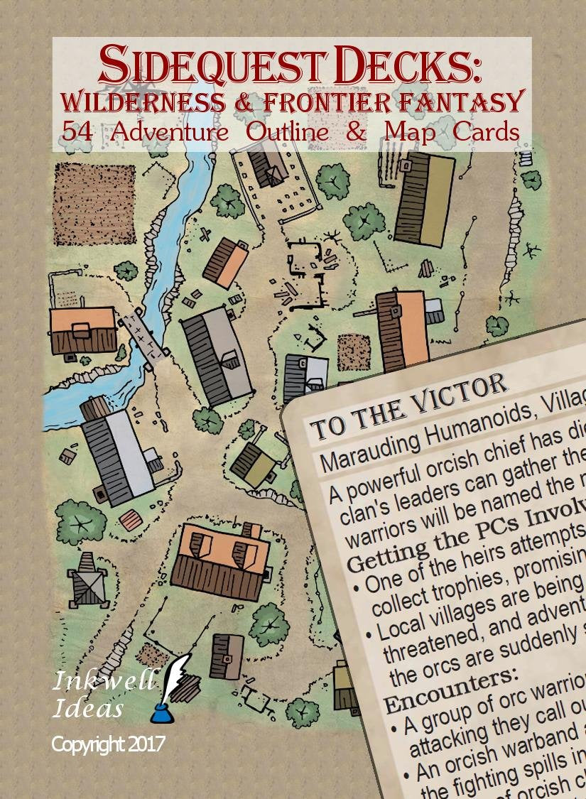 Inkwell Ideas Sidequest Decks: Wilderness & Frontier Fantasy
