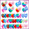 Proundlion Valentines Day Gifts For Kids,40 Pcs Mini Pop Keychains Fidget Toys With 40 Pcs Valentines Gift Cards ,Party Favors,