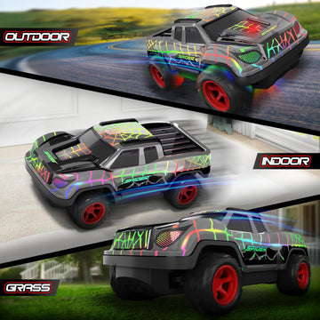 Remote Control Car for Boys 4-7, Mini RC Racing Cars for Kids Ages 3 and up, 2.4Ghz Beginners RC Cars with Cool Light and Rechar