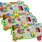 Melissa & Doug Take-Along Town Play Mat (19.25 x 14.25 inches) with 9 Soft Vehicles - with Storage Bag, Toy Vehicle Play Sets fo