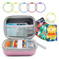 Gjulrfu Card Case For Yoto Cards, Hard Portable Card Case With Zipper & For Yoto Card Keyring Loop Holder Card Tabs, Travel Carr