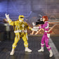 Husbro Mmpr/Tmnt Lightning,Mike And April As Yellow And Pink Rangers Action Figure 2-Pack