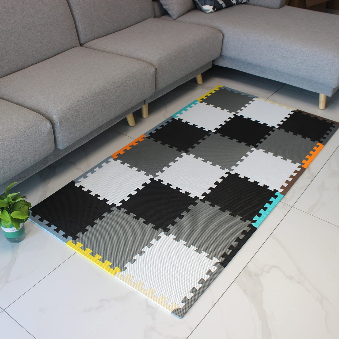 Mqiaoham 18Pieces Long Edges (For 18/20 Pieces Puzzle Play Mats)