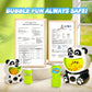 Panda Bubble Machine Toys For Toddlers 1-3 Kids Bubble Maker Blower With 4Oz Bubble Solution Ideal Outdoor Party Toys Gift For T