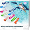 JUXIAO Pool Floats mature-themed Size - 5 Pack Pool Floaties Hck Multi-Purpose 4-in-1 Pool Noodles Floaties for mature-themeds (Blue  Dark Blue  Rose Red  Green  Orange)
