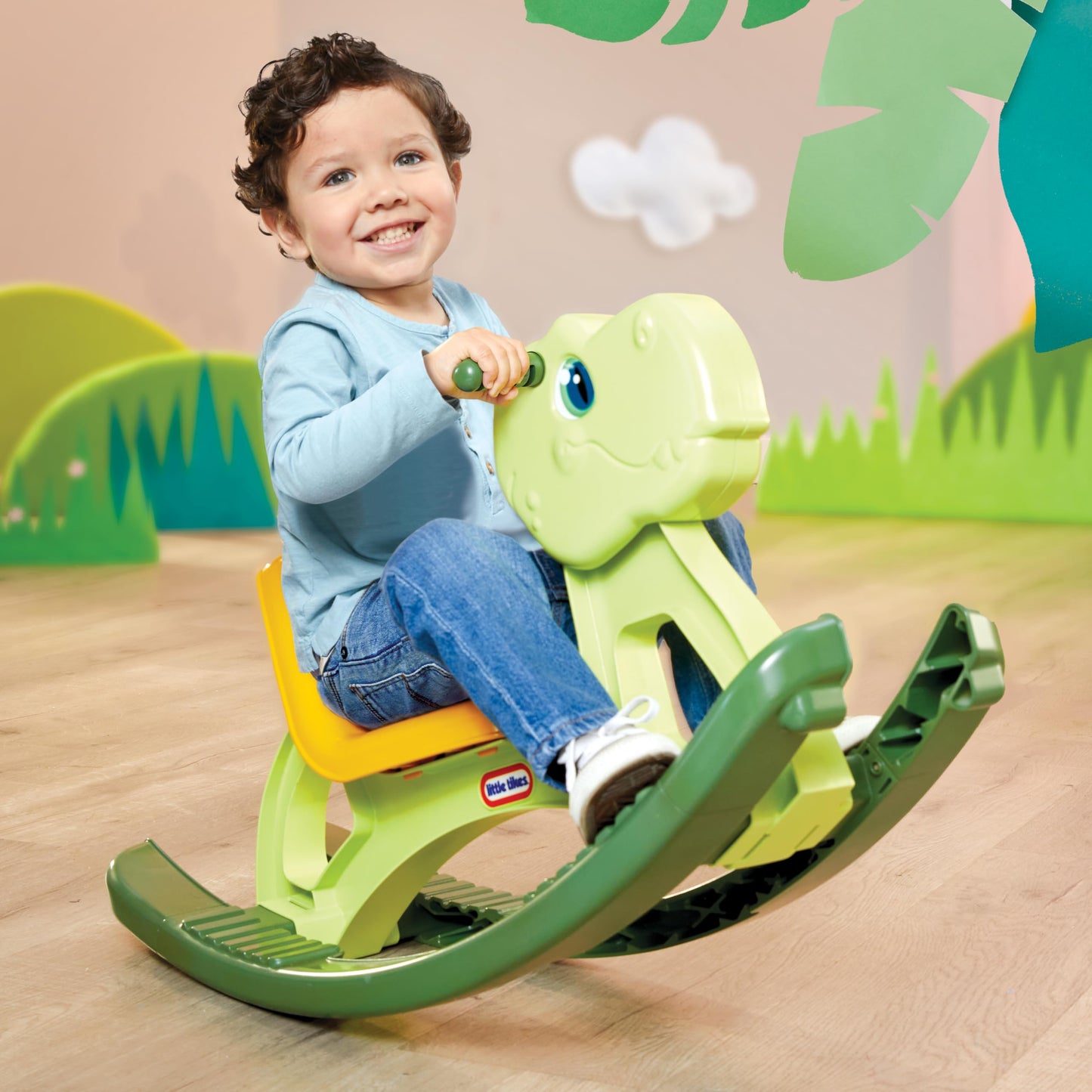 Little Tikes Easy Rockin' Dino Toy, Plastic, Multicolor, for Ages 12 Months to 3 Years, Model 640001-EUC