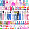 Enocht 51 Pcs Doll Clothes And Accessories Including Fashion Dresses, Tops And Pants Outfits, Party Dresses, Swimsuits Bikini 38