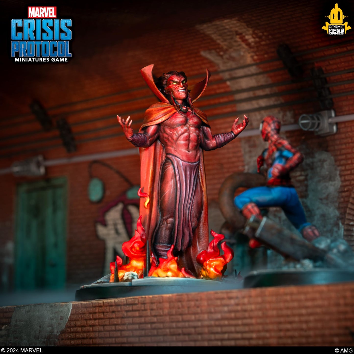 Atomic Mass Games Marvel: Crisis Protocol Mephisto Character Pack - Manipulator of The Battlefield! Tabletop Superhero Game  Ages 14+  2 Players  90 Minute Playtime  Made