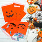 Kolewo4Ever 100 Pieces Halloween Pumkin Bags Halloween Treats Bags Halloween Paper Bags Pumkin Color Bags Jack-O-Lantern Pumpkin