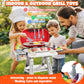 68 Pcs Toy Bbq Grill Set For Kids, With Light, Sound & Play Food, Kids Grill Playset Kitchen Toys Set, Birthday Gifts For 2-6 Ye