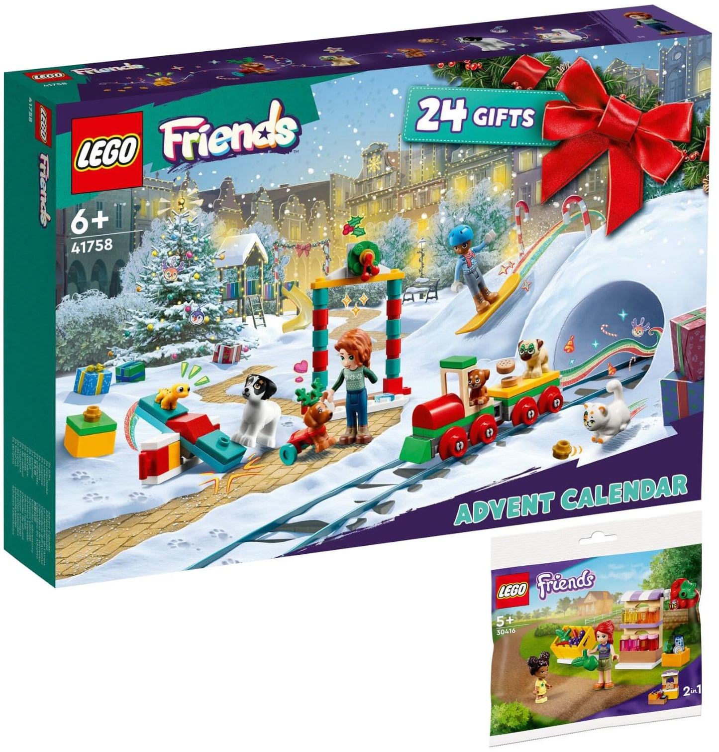 Brickcomplete Lego Friends Set Of 2: 41758 Lego Friends Advent Calendar 2023 & 30416 Market Bude