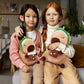 Achwishap Capybara Plush Toy - 12” Brown Stuffed Animal with Avocado Hat - Cute Kawaii Gift for Kids and Adults