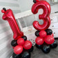 40 Inch Red 13 Number Balloons Giant 13 Or 31 Balloons Red Birthday 13 Balloons 13Th Birthday Anniversary Events Party Decoratio
