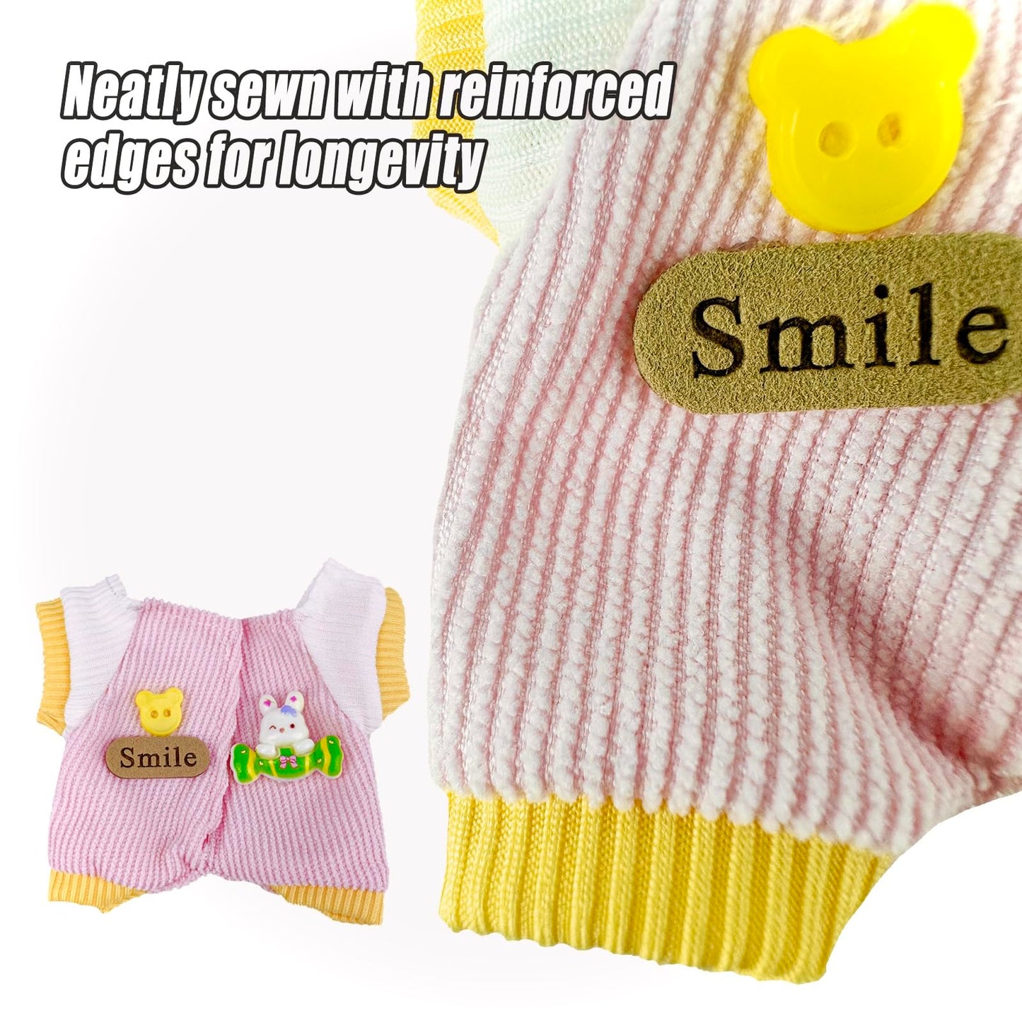 Clothes Outfits Set for 17cm Doll(Not Includ Doll)- 2 Pack 17cm Clothing Accessories Hat Pants&Skirt Set Cute Fashion Style