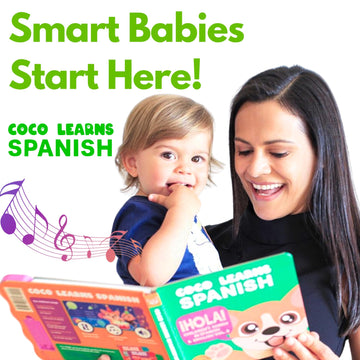 Coco Learns Spanish Vol. 3 | Musical Spanish Books For Kids 1-3, Spanish Toys For Babies & Toddlers 1-3, Baby & Toddler Spanish Books, Bilingual Learning Toys For 1 Year Old, Libros Para Bebes Español