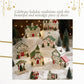 Spode Christmas Tree Miniature Village Decoration, LED Lighted Ceramic, 6.5" x 5", Multicolored, Model 1780286