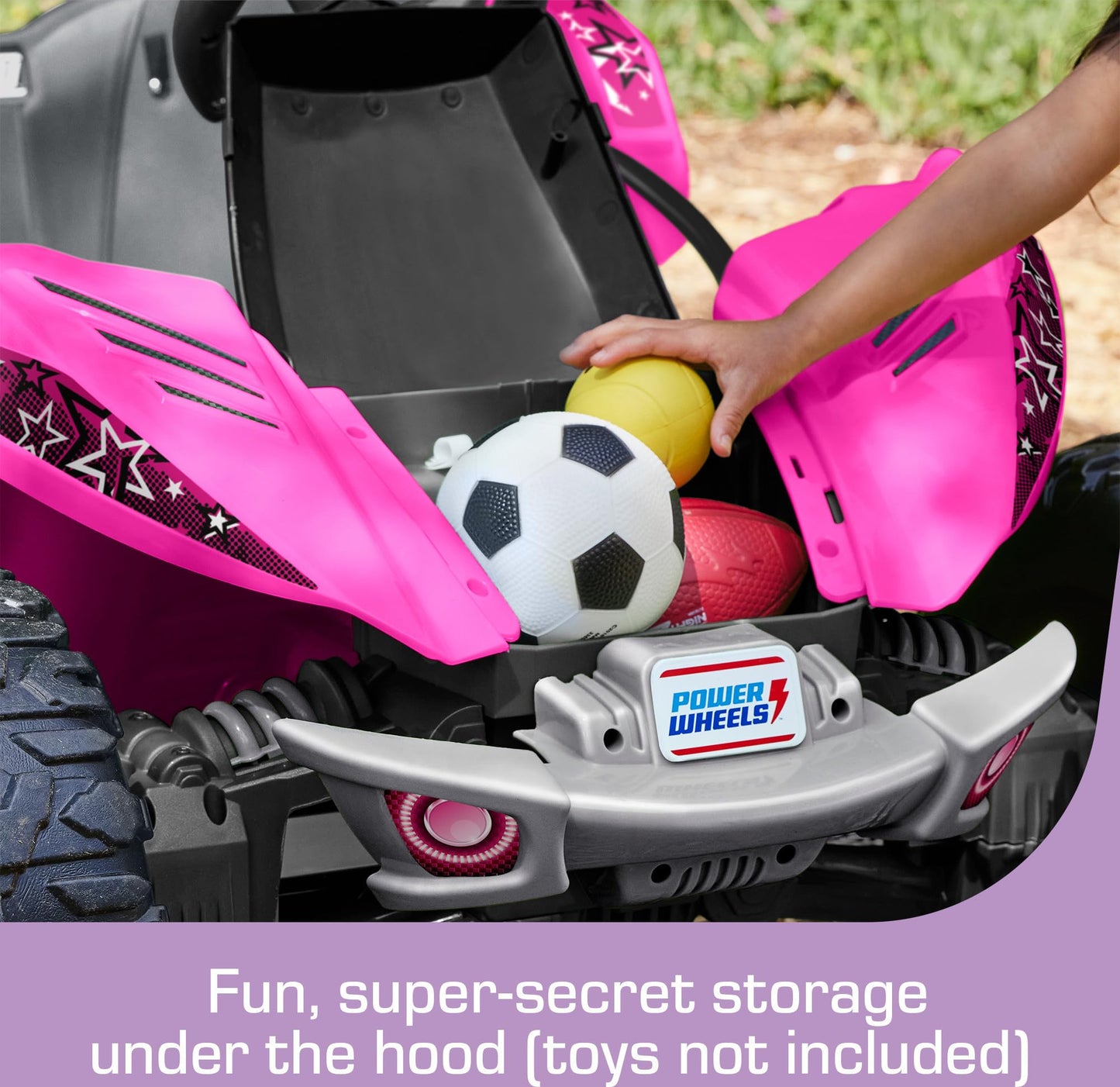Power Wheels Dune Racer Extreme Ride-On Battery-Powered Vehicle For Preschool Kids, Multi-Terrain Traction, Seats 2, Pink