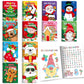 BenLouis 24 Pack Christmas Mini Activity Books for Kids ages 4-8-16 Xmas Party Favors Bulk Different Brain Game for Classroom Tr