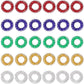 30 Pieces Acupressure Rings Spiky Sensory Rings for Fingers Stress Relief Fidget Sensory Massager for Teens Adults