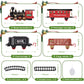 Shemira Christmas Train Set, Train Toys For Boys Girls,Toy Train With Light Smoke And Sound,Steam Train Set For Around Christmas