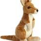 Aurora Adorable Flopsie Kangaroo Stuffed Animal - Playful Ease - Timeless Companions - Brown 12 Inches