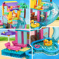 Dream Girls Friends Beach Villa Building Set 380 Pcs With Slide, Swimming Pool, Party Room & Vacation House Building Kits For Kids Girls 6-8-12