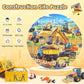 Digobay Floor Puzzles For Kids Ages 3 4 5 6 7 8, 70 Piece Construction Site Jigsaw Puzzle With Excavator Bulldozer Forklift Dump