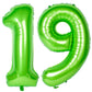Number Balloons 40 Inch Green Birthday Party Decorations 19St Digital Jumbo Helium Foil Mylar Balloon