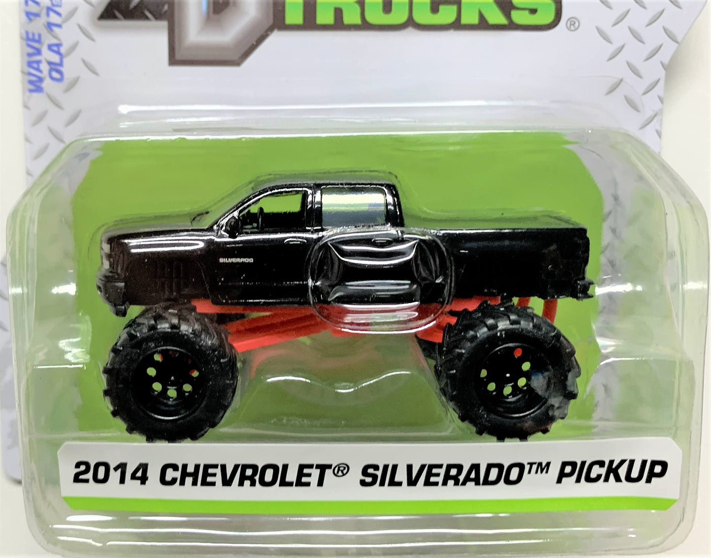 Jada Just Trucks2014 Chevy Silverado Pickup, [Black] Wave 17 1:64 Scale
