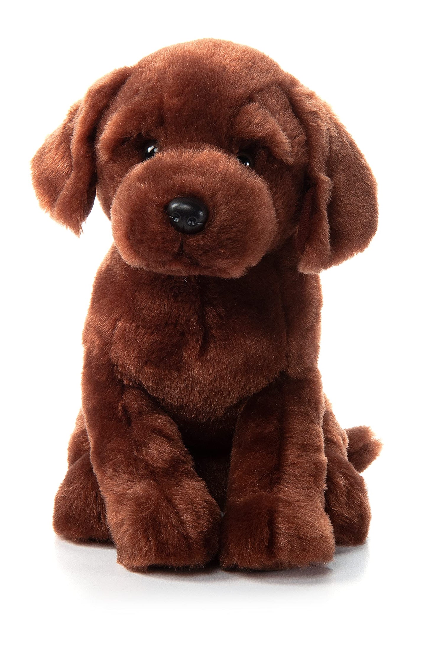 The Petting Zoo Chocolate Lab Plush Toy 12" - Brown Medium Stuffed Animal for Kids, Model 722410, Polyester