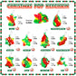 Christmas Pop Fidget Toys Bulk Its Christmas Party Favors for Kids 30 Pack Mini Pop Keychain It Stocking Stuffers for Kids Goodi