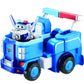 Super Wings 7" Paul's Police Cruiser Toy Set with 2" Transform-a-Bot Paul Figure, Plastic Preschool Gift for Ages 3-5