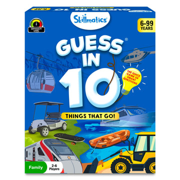 Skillmatics Guess In 10 Things That Go, Perfect For Boys, Girls, Kids Who Love Card Games, Educational Toys & Board Games, Gifts For Ages 6, 7, 8, 9