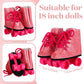 Bencailor 3 Pairs18 Inch Doll Boots Winter Doll Shoes Elf Doll Shoes American Dolls Shoes For Doll(Novelty Style)