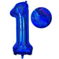 Number 1 Balloon 40 Inch, Dark Blue Big Number Balloon, Giant Foil 1 Balloons Number, Helium 1St Birthday Balloons For Kids Boys