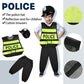 Vicenpal 4 Sets 12 Pcs Pretend Play Kids Costumes Set Christmas Gifts Role Play Costume Dress Costume For Kids Boys Girls (Firem