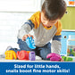 Learning Resources Snap-n-Learn Shape Snails - 20-Piece Educational Toy Set, Multi-Color, Plastic, for Toddlers 18+ Months