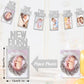Whaline 1St Birthday Baby Photo Banner For Newborn To 12 Months, Monthly Milestone Photograph Bunting Garland, First Birthday Celebration Decoration (Silver)