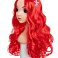 Funna Little Mermaid Costume For Girls Princess Dress Up With Accessories Wig Pink, 5T