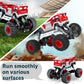 CORPER TOYS Diecast Fire Truck, Monster Truck for Boys Girl with Giant Wheel Pull Back Toddler Cars Toy Sand Truck Alloy Firetru