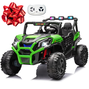 24V 2 Seater Ride On Car For Kids, Moeyuro 800W Powered Utv Toy, 5Mph Large Side By Side Electric Car W/Remote, Bluetooth, Led L