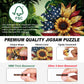 American Flag Sunflower Wooden Puzzles for mature-themeds  200pcs Wooden Jigsaw Puzzles for mature-themeds  American Flag Unique Shaped Jigsaw Puzzles Creative Gift for Friend Family Game Medium Size 10.6'' x 10.6''