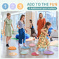 Outree Stepping Stones For Kids, 6 Pcs Balance Training And Sensory Coordination Turtle Stepping Stones For Obstacle Course,Non-