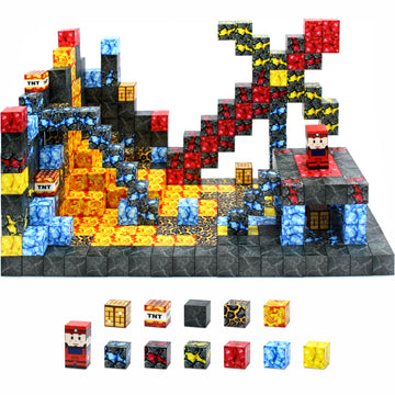 108 Pcs Magnetic Blocks Build Magnetic Toys Stem Montessori Sensory Toys Construction Toys For Boys & Girls Age 3+